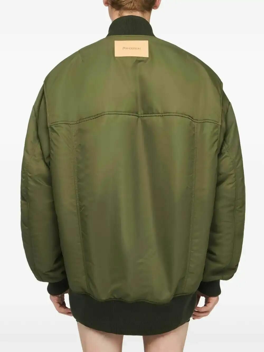 JW Anderson Green High-Low Bomber Jacket JW Anderson