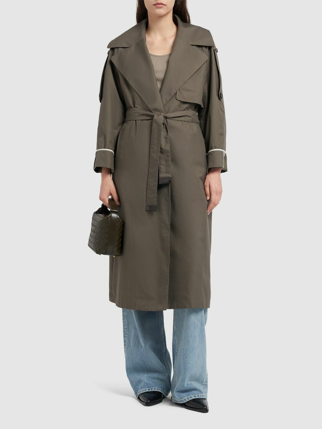 MAX MARA Utrench Twill Trench Coat Max Mara