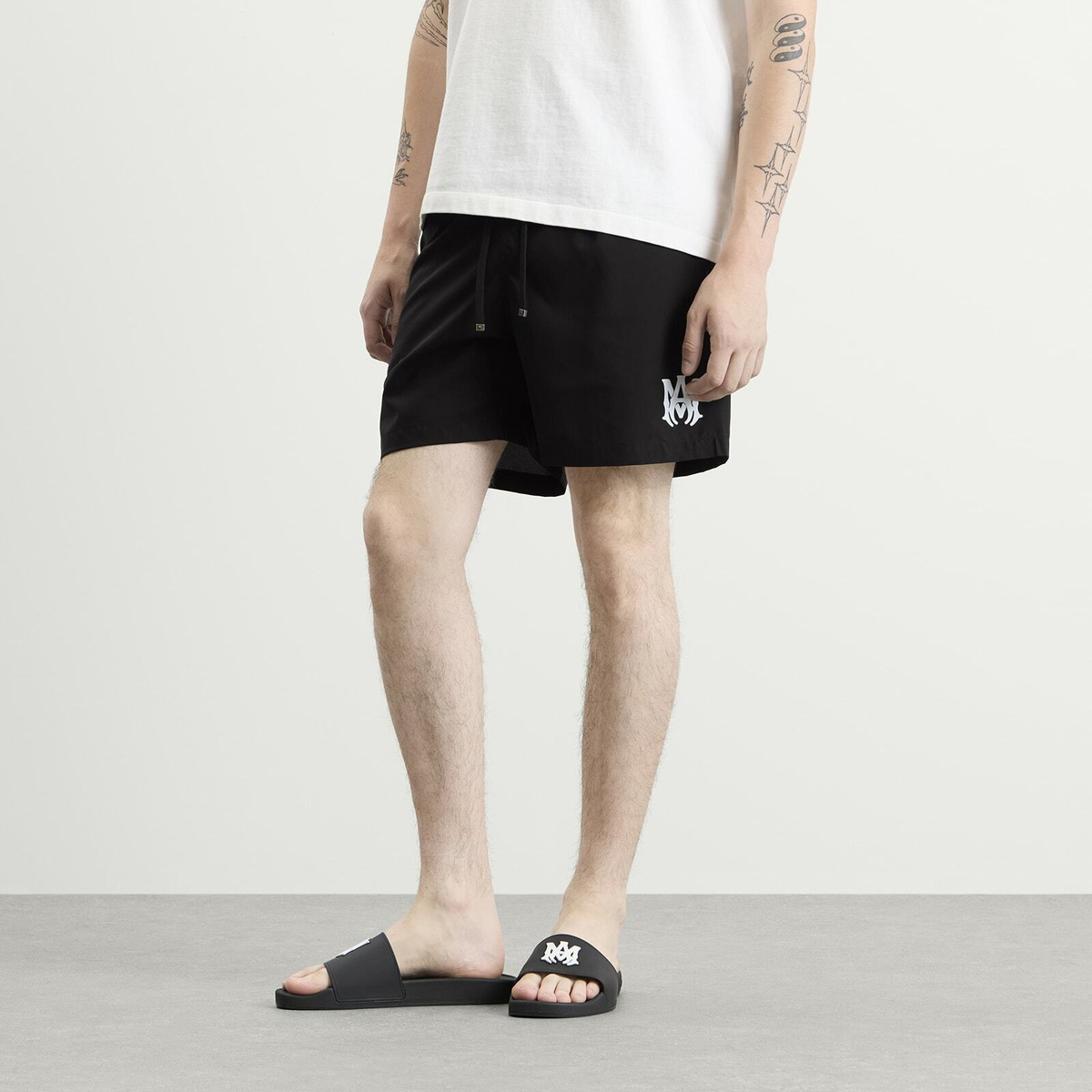 Amiri Men's MA Core Logo Swim Trunk in Black