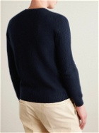 Boglioli - Brushed Wool and Cashmere-Blend Sweater - Blue