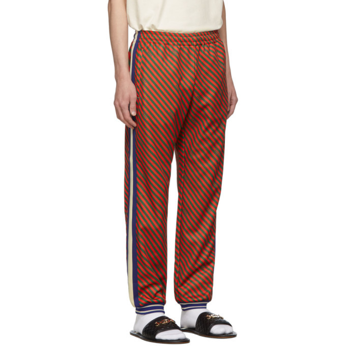 Gucci red hot sale stripe pants