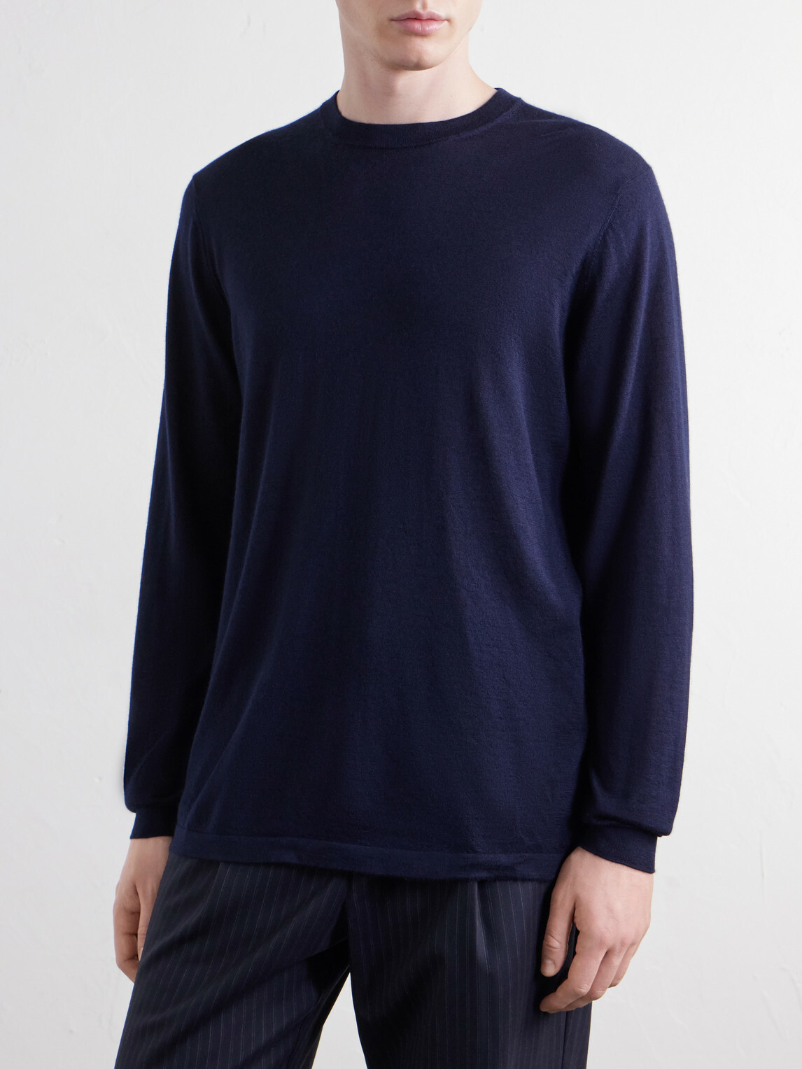 Thom Sweeney - Cashmere and Silk-Blend Sweater - Blue