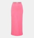 David Koma Crystal-embellished midi skirt