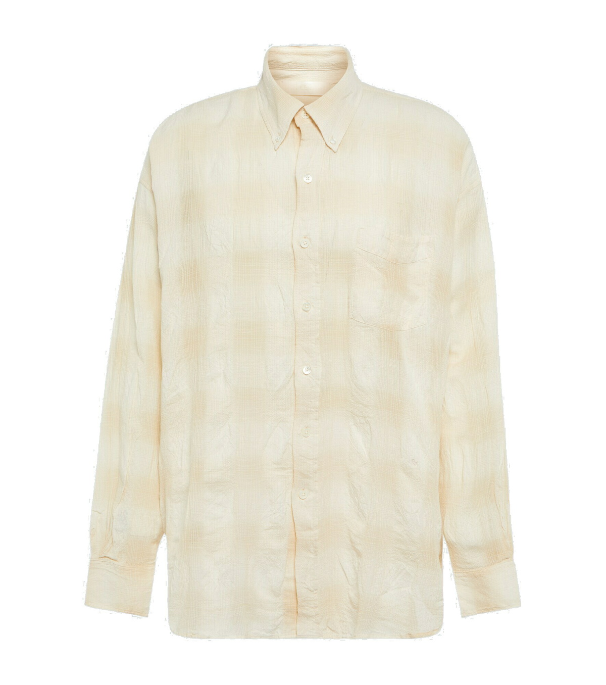 トップス Our Legacy Black&White Linen Check Shirt Our Legacy - Borrowed Shirt Bold Check Linen