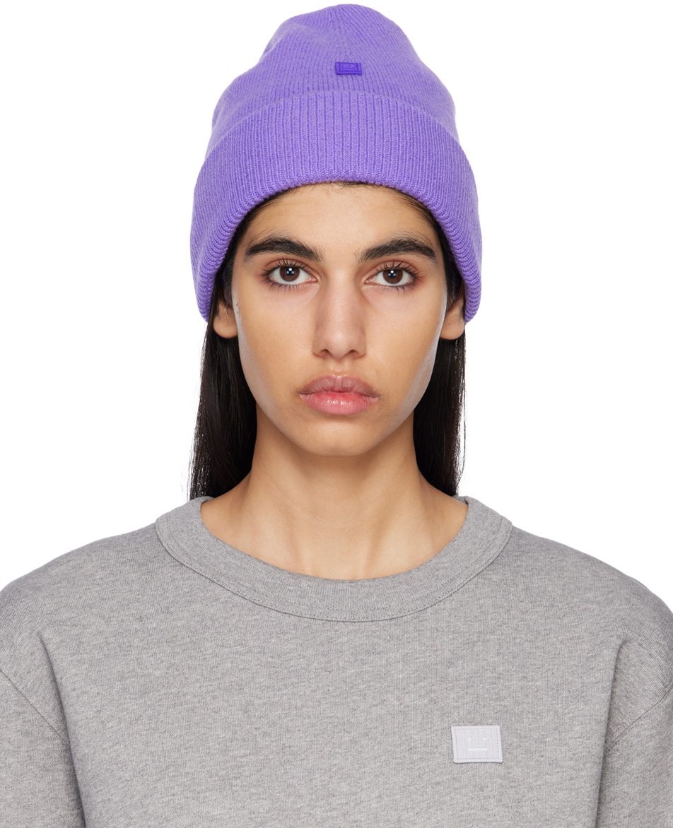 Acne Studios Purple Patch Beanie Acne Studios display picture 2