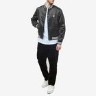 Maison Kitsuné Men's Satin Teddy Jacket in Black