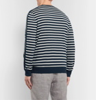 Club Monaco - Striped Cotton Sweater - Blue