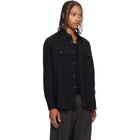 Paul Smith Black Oversized Viscose-Wool Shirt