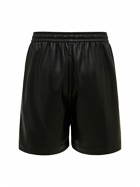 NANUSHKA - Faux Leather Sweat Shorts