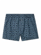 Zimmerli - Printed Cotton-Poplin Boxer Shorts - Blue