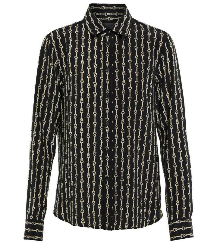 Photo: Nili Lotan - Gaia printed silk shirt