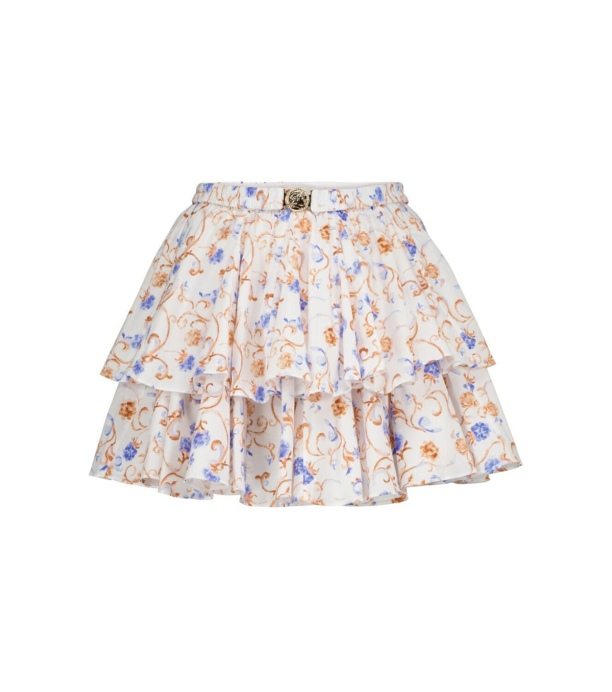 Photo: Caroline Constas Reign floral cotton-blend miniskirt