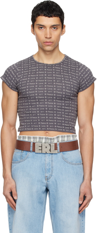 Photo: ERL Gray Jacquard Baby T-shirt