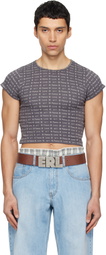 ERL Gray Jacquard Baby T-shirt