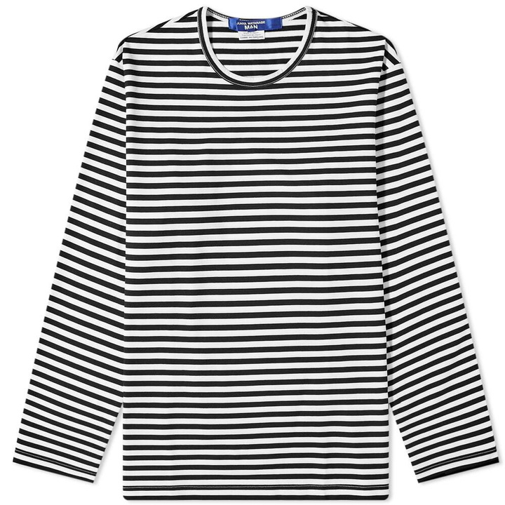 Photo: Junya Watanabe MAN Men's Long Sleeve Stripe T-Shirt in White/Black