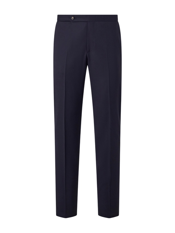 Photo: De Petrillo - Straight-Leg Wool-Blend Suit Trousers - Blue