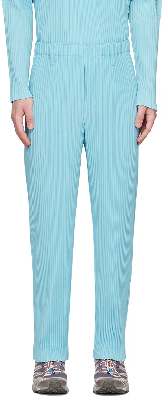 Photo: HOMME PLISSÉ ISSEY MIYAKE Blue Color Pleats Trousers