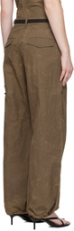 Andersson Bell Brown Wrap Cargo Pants