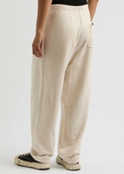 Maison mihara yasuhiro Distressed Cotton Sweatpants Cream