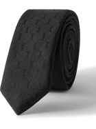 SAINT LAURENT - 4cm Logo-Jacquard Silk Tie