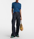 JW Anderson Bulb Small raffia bucket bag