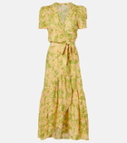 Poupette St Barth Baba floral cotton wrap dress