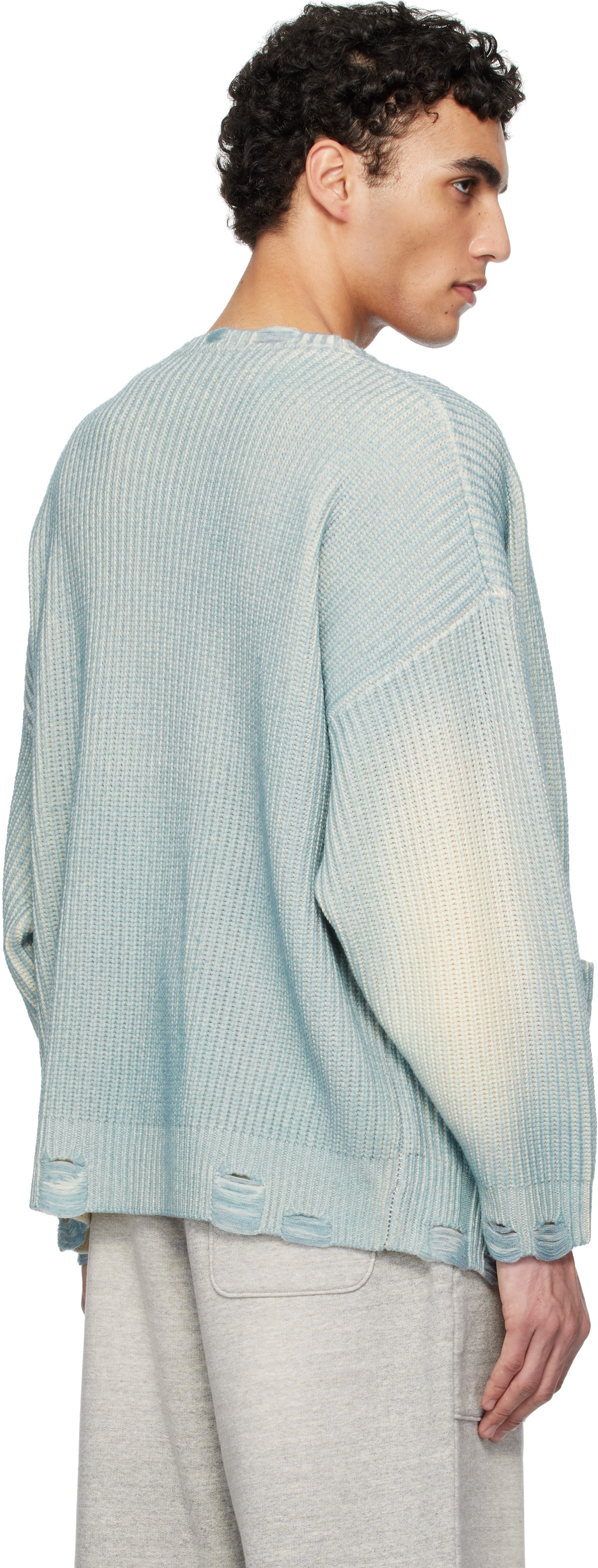 R13 Blue Oversized Cardigan