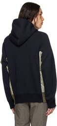 sacai Navy Sponge Hoodie