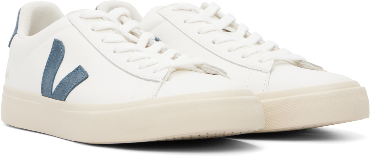 VEJA White Campo Leather Sneakers
