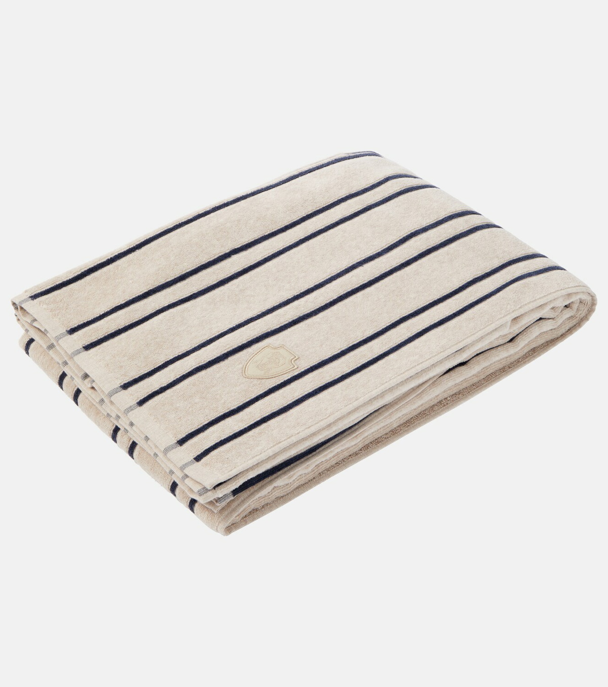 Brunello Cucinelli Striped cotton terry beach towel