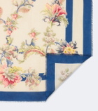 Etro Floral modal and cashmere scarf