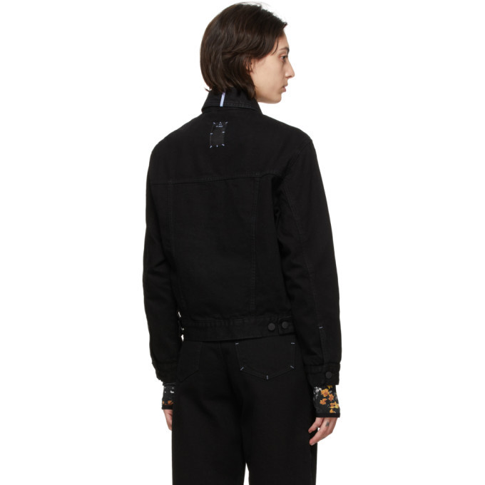 MCQ Black Denim Classic Jacket