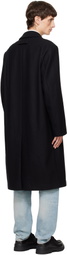 Hugo Black Relaxed-Fit Coat