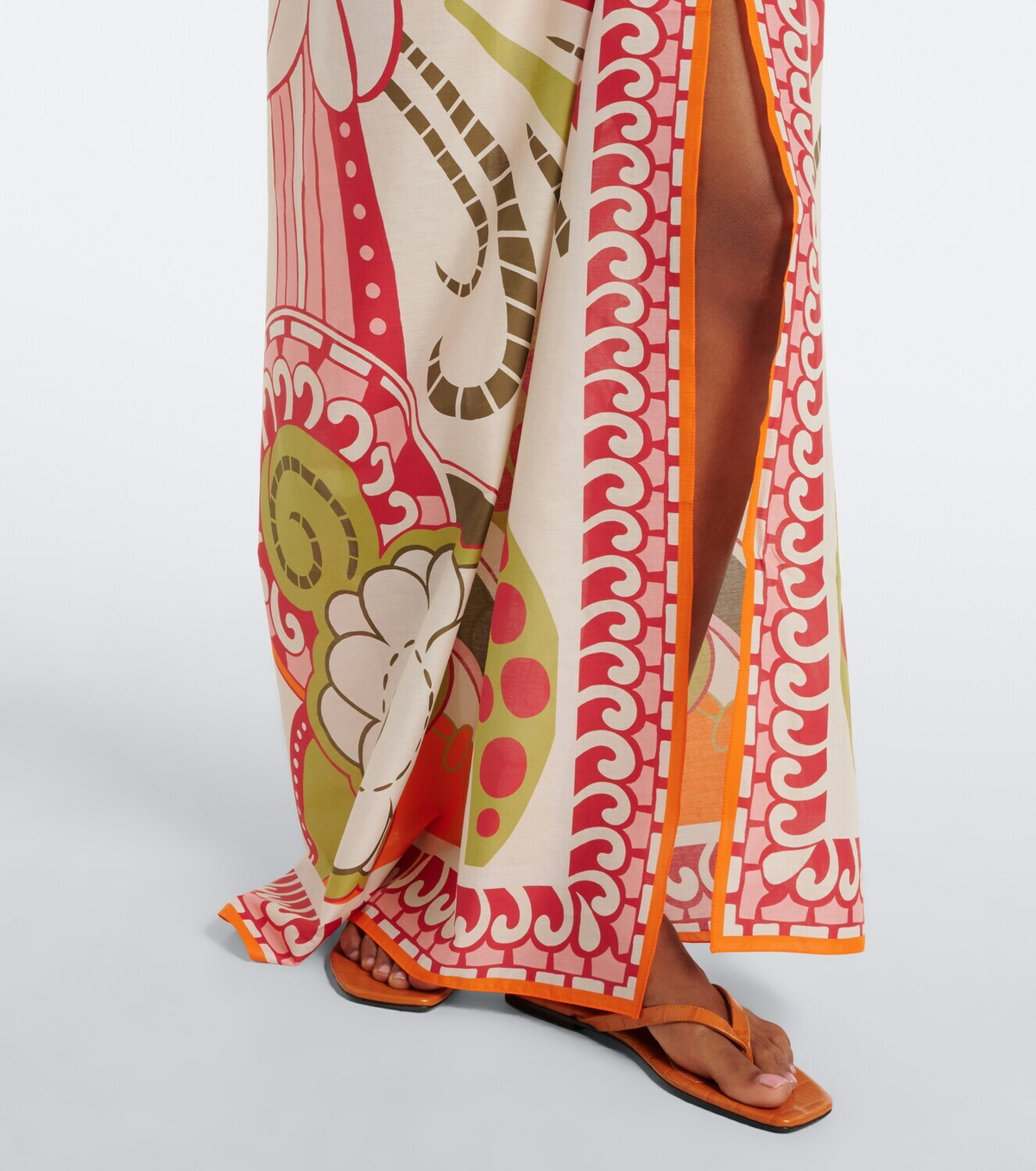 La DoubleJ Printed cotton beach cover-up