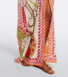 La DoubleJ Printed cotton beach cover-up