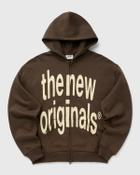 The New Originals BIG LOGO ZIP UP HOODIE Brown Mens Hoodies/Zipper