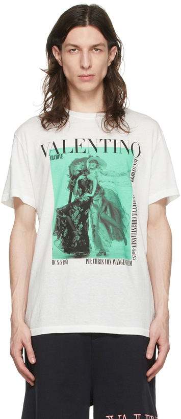 Photo: Valentino White Cotton T-Shirt