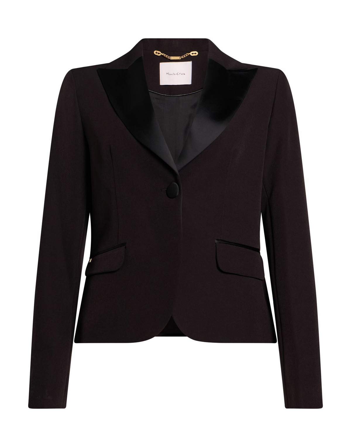 Manila Grace Womens Blazer in Black
