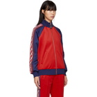 Marc Jacobs Red and Navy Logo Track Jacket