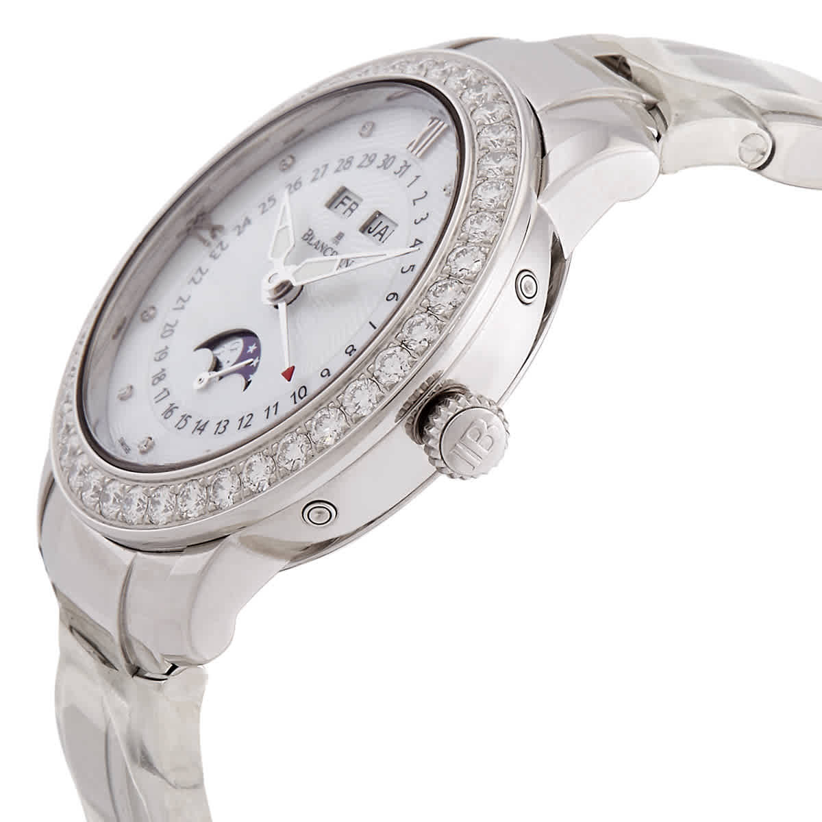Blancpain Automatic Moon Phase Complete Calendar Ladies Watch 3663A-4654-71B
