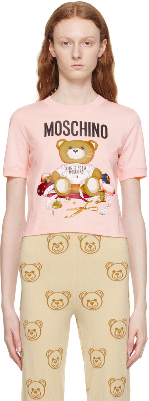Moschino Pink Teddy Bear T-Shirt Moschino