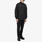 Alexander McQueen Men's Padded Seal Logo Overshirt in Black