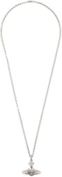 Vivienne Westwood Silver Small New Orb Pendant Necklace
