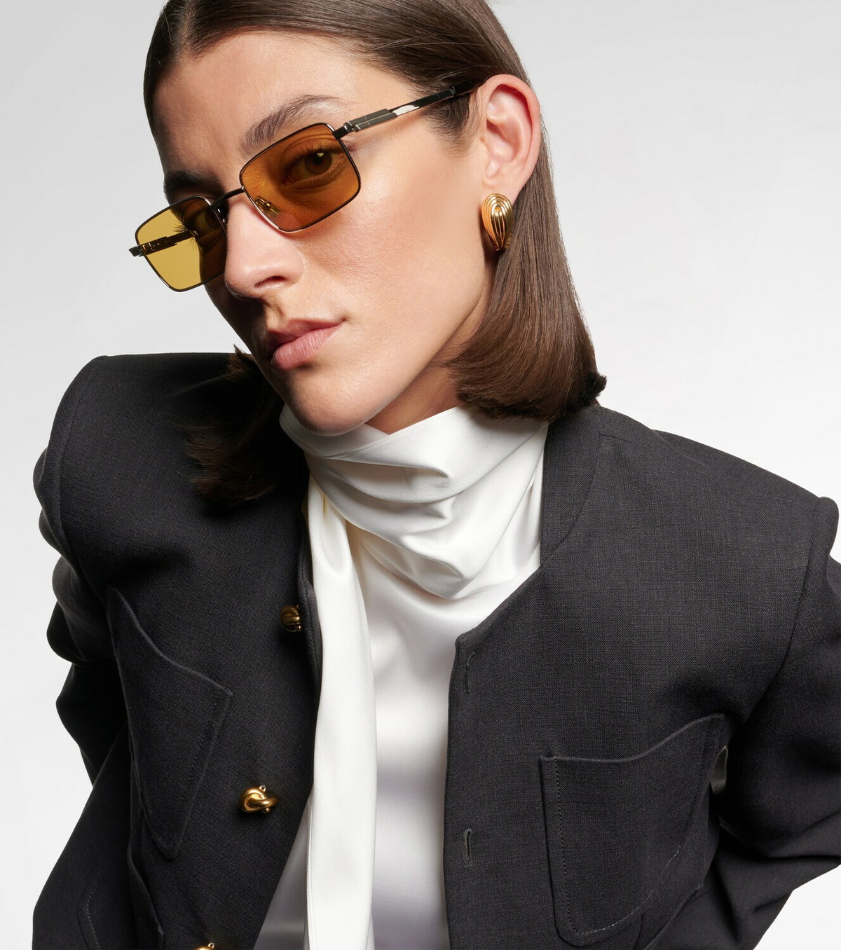 Bottega Veneta Stretch rectangular sunglasses