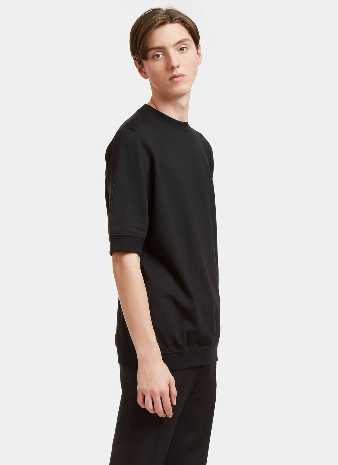 Aiezen Wool-Blend Fine-Knit T-Shirt