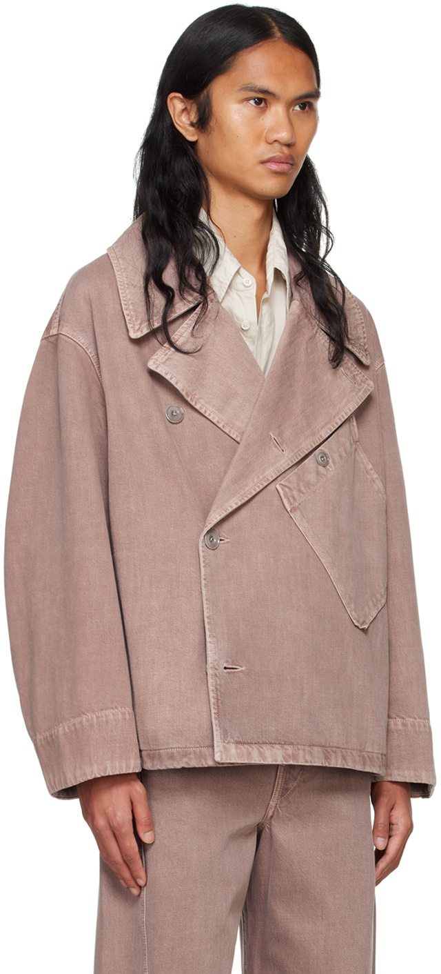 LEMAIRE Pink Dispatch Denim Jacket Lemaire