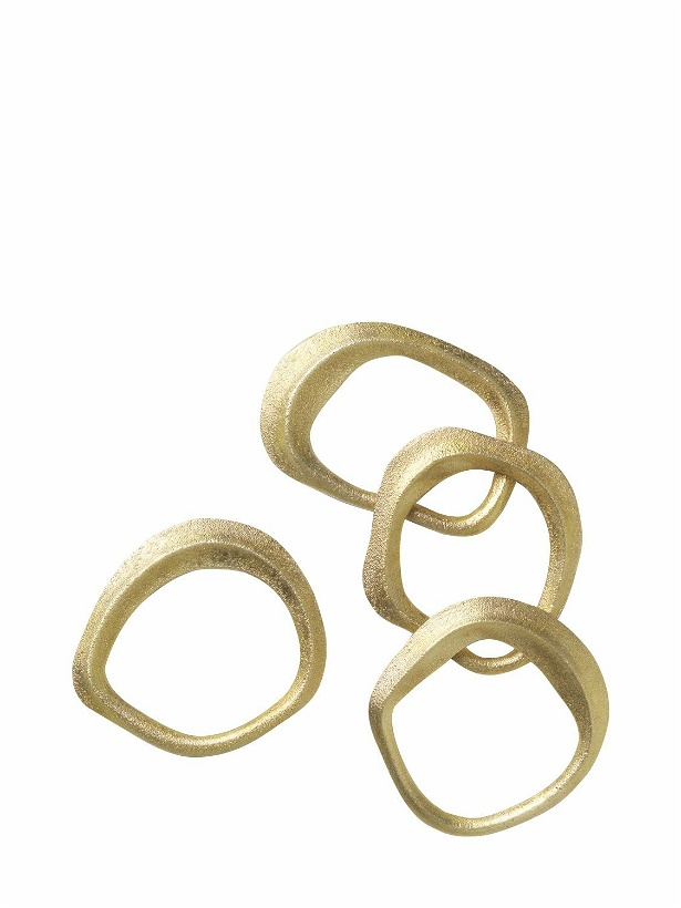 Photo: FERM LIVING Set Of 4 Flow Napkin Rings