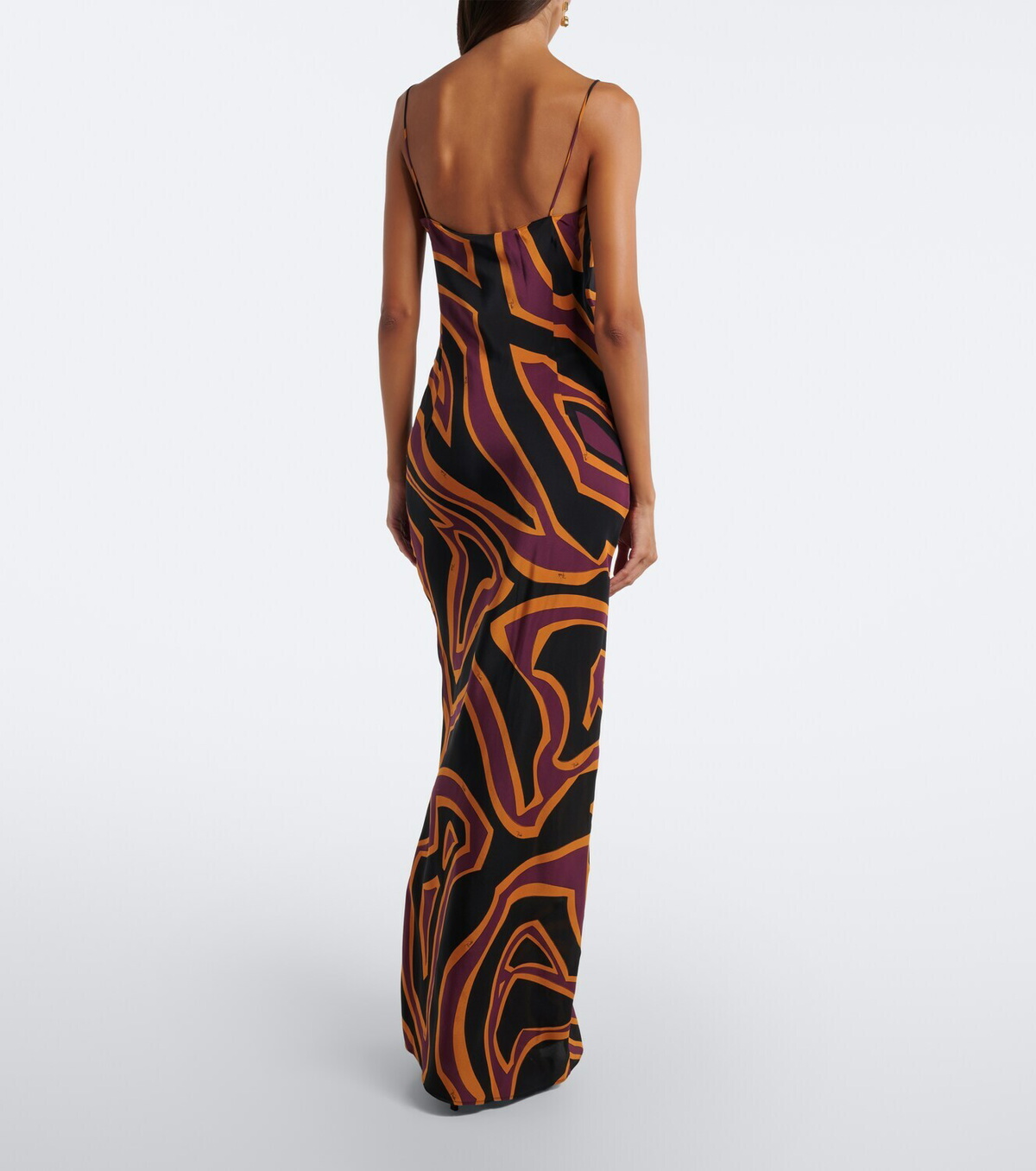 Pucci Labirinto silk crêpe de chine slip dress