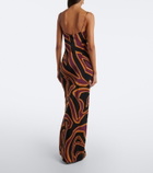 Pucci Labirinto silk crêpe de chine slip dress
