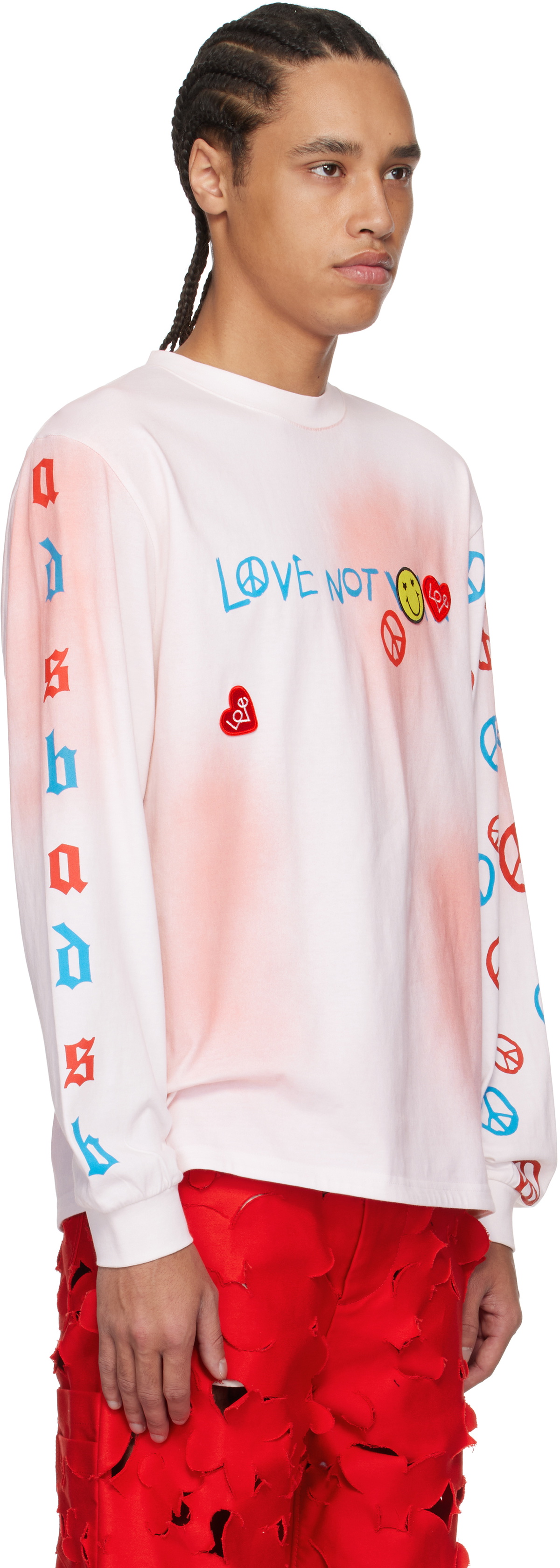 Andersson Bell White & Pink Love L/S T-shirt Andersson Bell